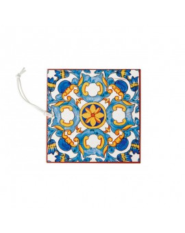 SOTTOPENTOLE - SET 2 PEZZI - PIASTRELLA - CERAMICA SUGHERO - MEDICEA - BRANDANI