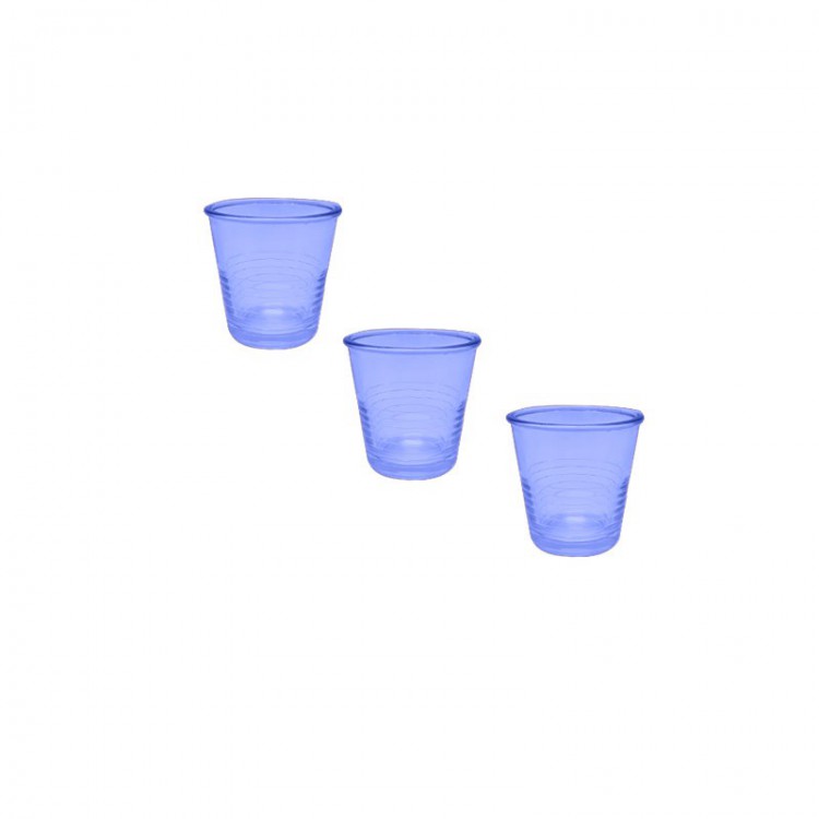 BICCHIERE CAFFÈ - SET 3 PEZZI - BLU - MACAO - CERVE