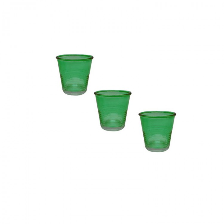 BICCHIERE CAFFÈ - SET 3 PEZZI - VERDE - MACAO - CERVE BICCHIERE CAFFÈ - SET 3 PEZZI - VERDE - MACAO - CERVE
