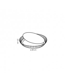 STAMPO - CROSTATA - 28 CM - FONDO ESTRAIBILE - DELICIA - TESCOMA