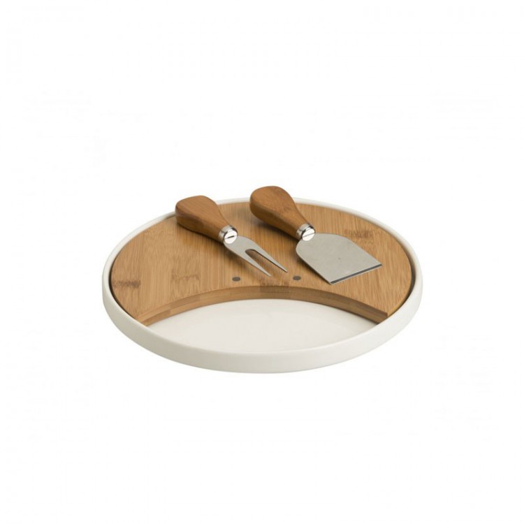 TAGLIERE FORMAGGI - SET 2 COLTELLI B - BAMBOO - BRANDANI