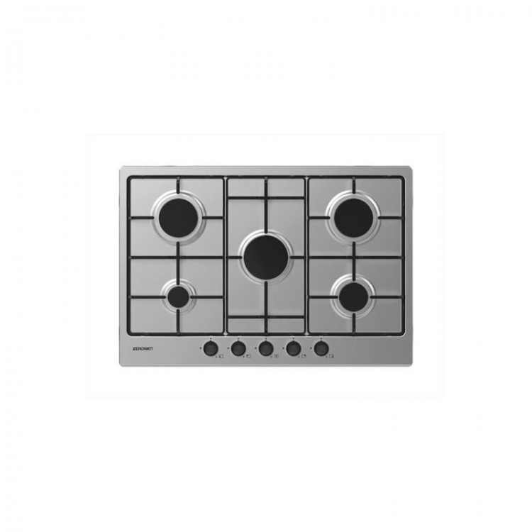 PIANO COTTURA - GAS - 5 FUOCHI - 75 CM - ZEROWATT