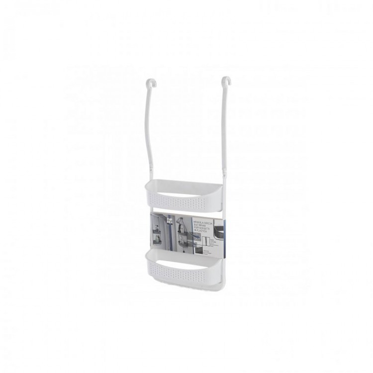 MENSOLA DOCCIA - 2 RIPIANI - BIANCO - LINEA FOX - FERIDRAS