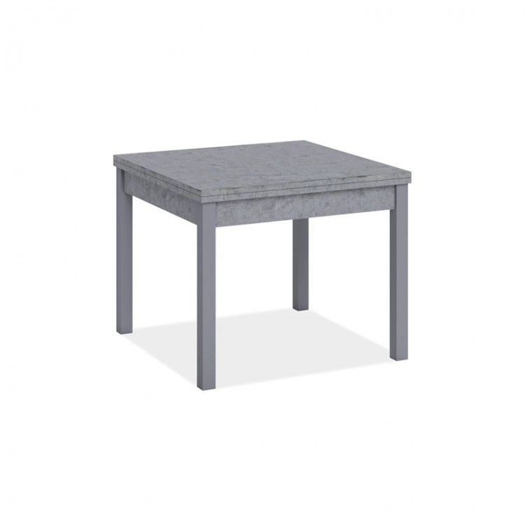 TAVOLO FIRENZE - 90 X 90 CM - APERTURA LIBRO - CEMENTO