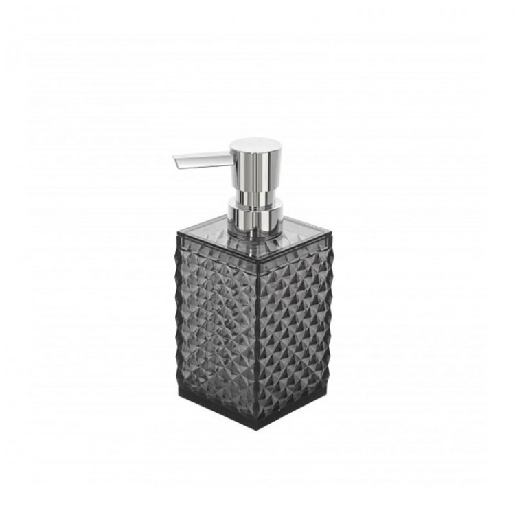 DISPENSER SAPONE - TRASPARENTE NERO - LINEA MILANO - FERIDRAS