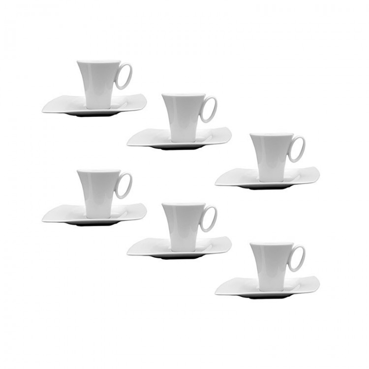 TAZZINE CAFFÈ - SET 6 PEZZI - WING WHITE
