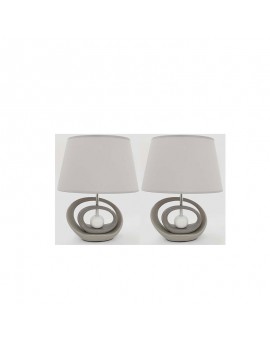 LAMPADA DA COMODINO - BIANCO GRIGIO