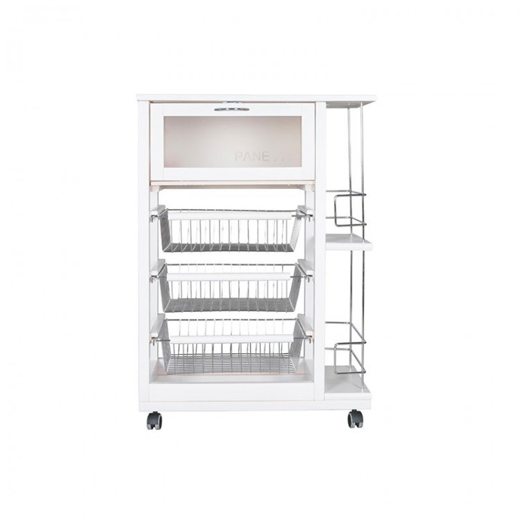 CARRELLO - PRESTIGE LUSSO - CON PORTABOTTIGLIE - BIANCO