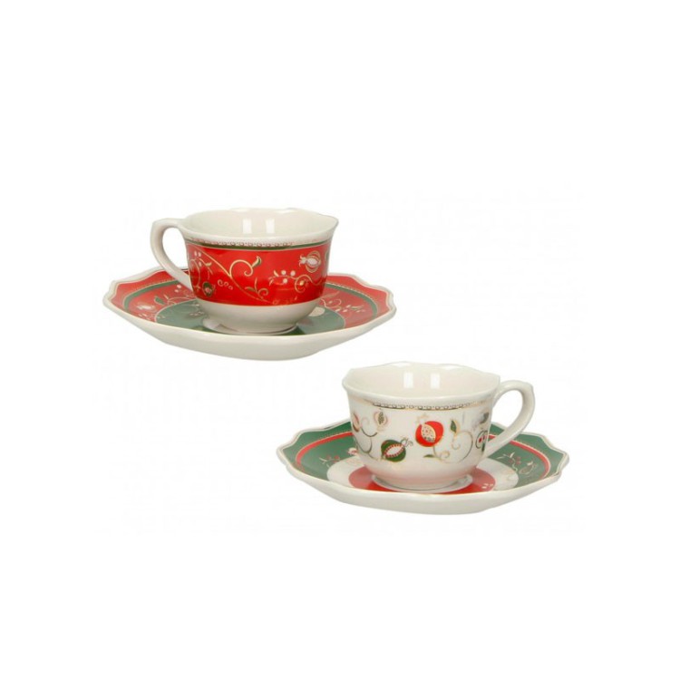 TAZZINE CAFFÈ - SET 2 PEZZI - TYPE A - TEMPO DI FESTA - BRANDANI