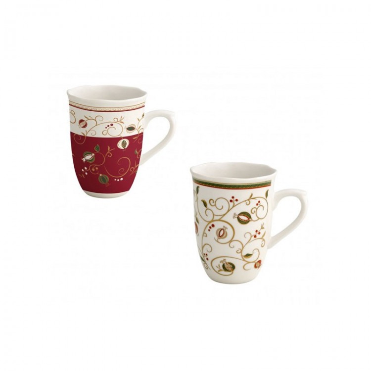 MUG - SET 2 PEZZI - TEMPO DI FESTA - BRANDANI