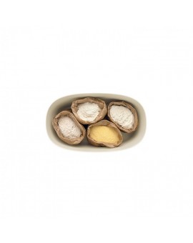 CASSETTA PANE CON COPERCHIO TAGLIERE - BIANCO LATTE - TIERRA - GUZZINI