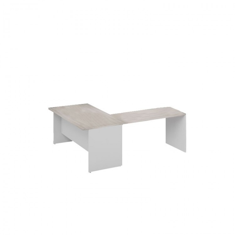 SCRIVANIA UFFICIO - 180 - PROLUNGA 120 X 60 - BIANCO-OLMO