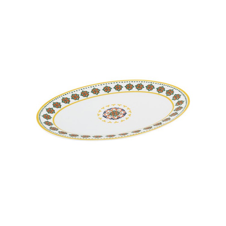 PIATTO DA PORTATA - OVALE - 29,6 X 20,5 CM - GARDENY - GIALLO - VILLA ALTACHIARA
