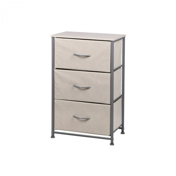 CASSETTIERA - 45 X 30 X 70 CM - GRIGIO-BEIGE