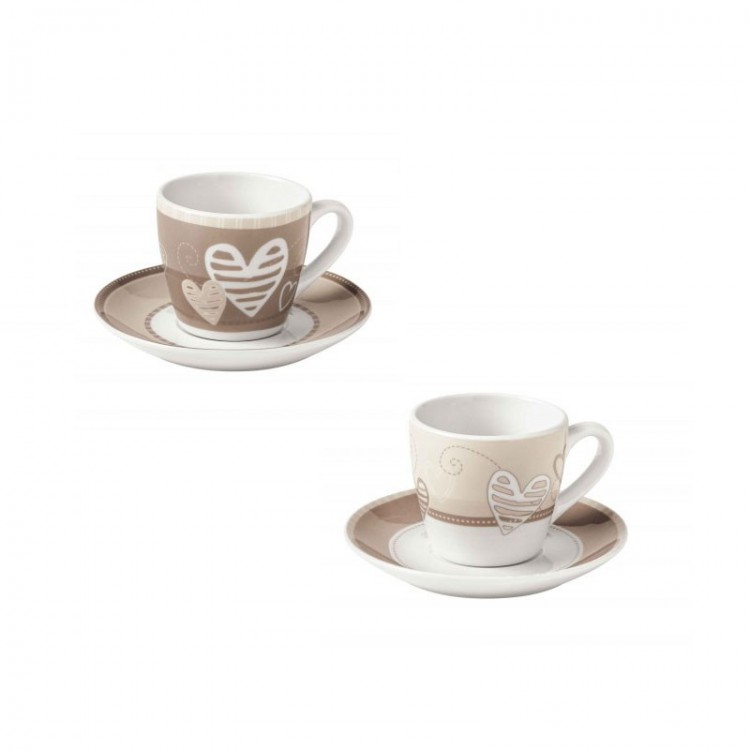 TAZZINA CAFFÈ - SET 2 PEZZI - TYPE A - BATTIBATTICUORE - BRANDANI