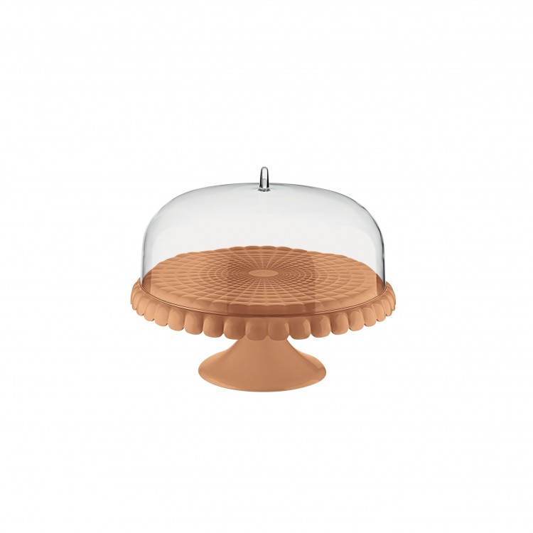 ALZATA CON CAMPANA - GRANDE - ARANCIO - TIFFANY - GUZZINI