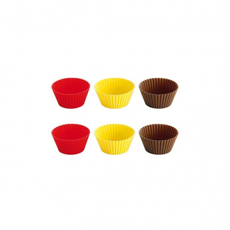 PIROTTINI IN SILICONE - SET 6 PEZZI - 7 CM - DELICIA - TESCOMA