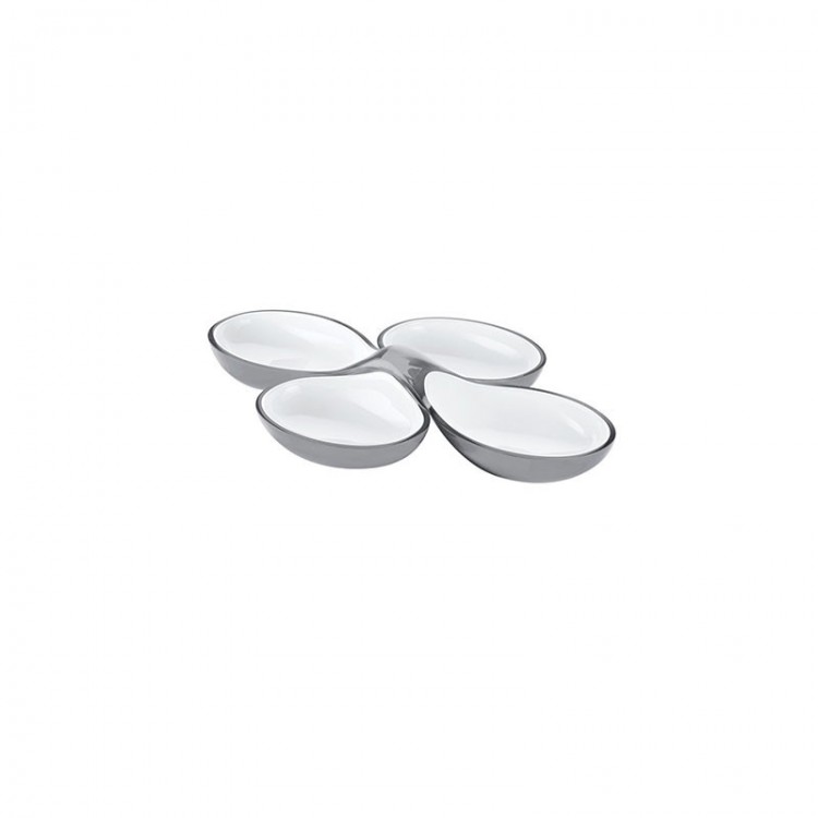 ANTIPASTIERA - SET 2 PEZZI - GRIGIO - GRACE - GUZZINI