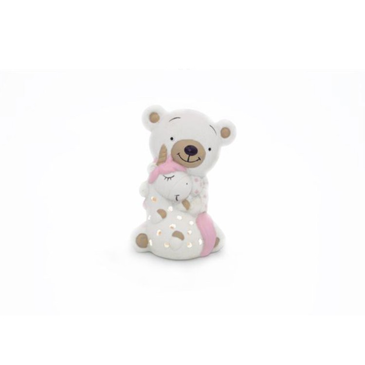 PROFUMATORE CON LUCE - ORSETTO - ROSA