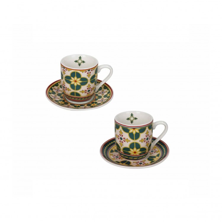 TAZZINA CAFFÈ - SET 2 PEZZI - INFIORE - LE CEMENTINE - PORCELLANA - BRANDANI TAZZINA CAFFÈ - SET 2 PEZZI - INFIORE - LE CEMENTINE - PORCELLANA - BRANDANI