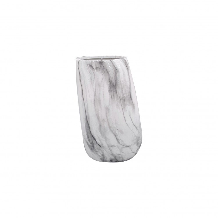 VASO - INCLINATO - GRANDE - MARMOREO