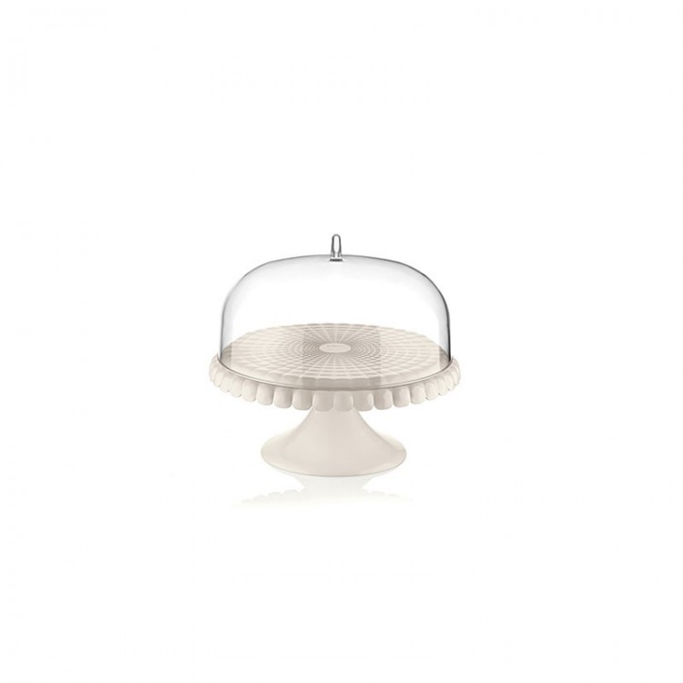 ALZATA CON CAMPANA - PICCOLA - BIANCO LATTE - TIFFANY - GUZZINI