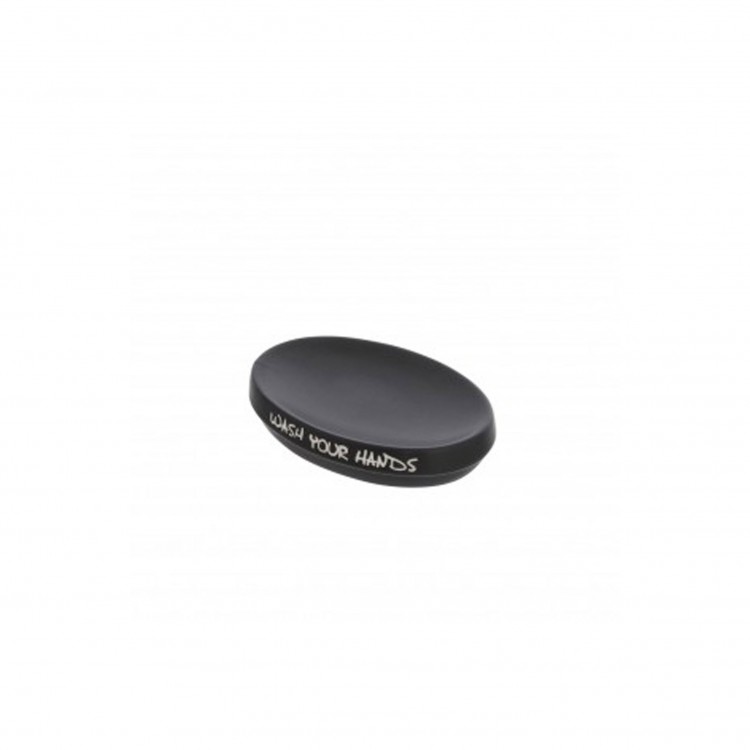 PORTA SAPONE - NERO - LINEA WASH - FERIDRAS PORTA SAPONE - NERO - LINEA WASH - FERIDRAS
