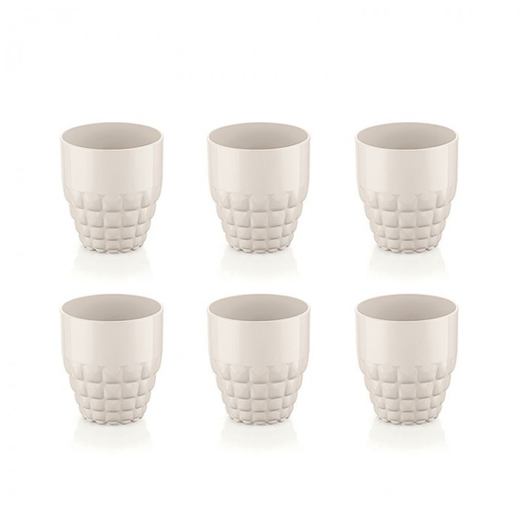 BICCHIERE BASSO - SET 6 PEZZI - BIANCO LATTE - TIFFANY - GUZZINI BICCHIERE BASSO - SET 6 PEZZI - BIANCO LATTE - TIFFANY - GUZZINI