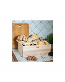 PORTAPANE CON TAGLIERE - NATURALE - MOTTINOX