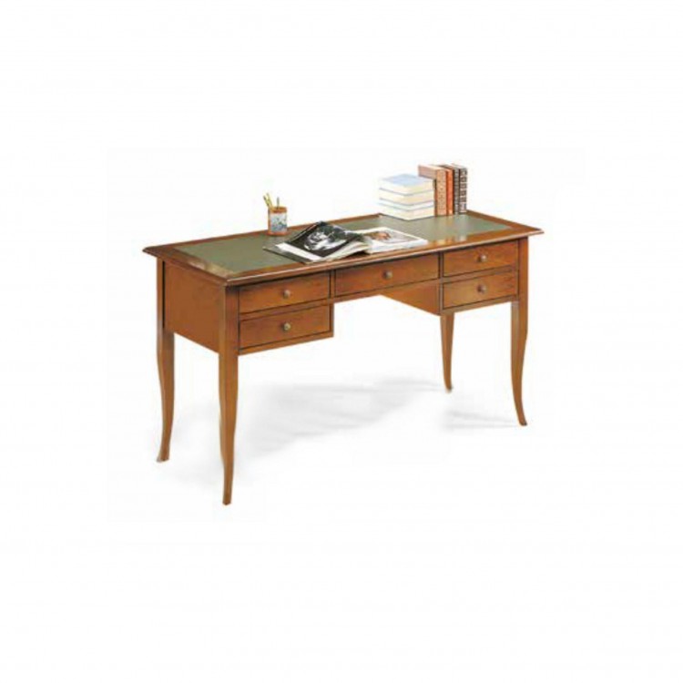 SCRITTOIO - 5 CASSETTI - M101 ART 135 - PIANO IN PELLE SCRITTOIO - 5 CASSETTI - M101 ART 135 - PIANO IN PELLE
