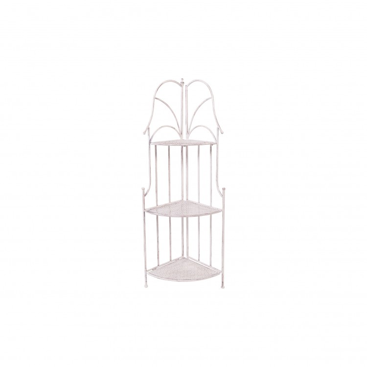 SCAFFALE - OPHELIA - ANGOLARE - 3 RIPIANI - BIANCO SCAFFALE - OPHELIA - ANGOLARE - 3 RIPIANI - BIANCO