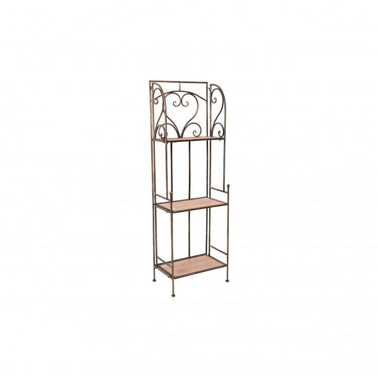 SCAFFALE - RUBY - 3 RIPIANI - NATURALE-NERO SCAFFALE - RUBY - 3 RIPIANI - NATURALE-NERO