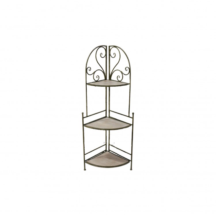 SCAFFALE - RUBY - ANGOLARE - 3 RIPIANI - NATURALE-NERO SCAFFALE - RUBY - ANGOLARE - 3 RIPIANI - NATURALE-NERO