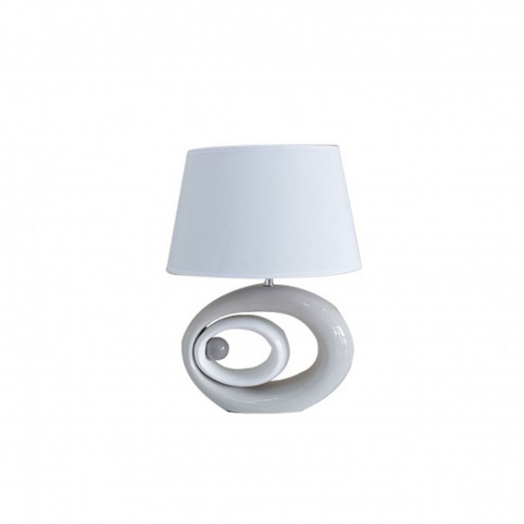 LAMPADA DA TAVOLO - ELLISSI - BIANCO TORTORA GRIGIO LAMPADA DA TAVOLO - ELLISSI - BIANCO TORTORA GRIGIO