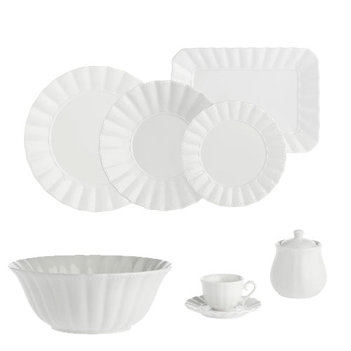 SERVIZIO PIATTI 38 PZ CON  CAFFÈ E ZUCCHERIERA "DUCALE"  RITUALI DOMESTICI