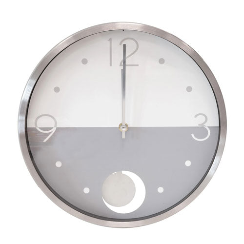 OROLOGIO Ø 29,5 CM "SPLIT" CON PENDOLO ARGENTO 51891 BRANDANI