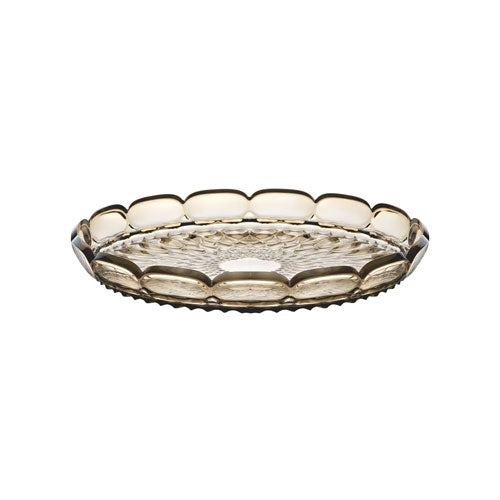 VASSOIO TONDO PICCOLO "VANITY" SMOKE 128601STE282 GUZZINI