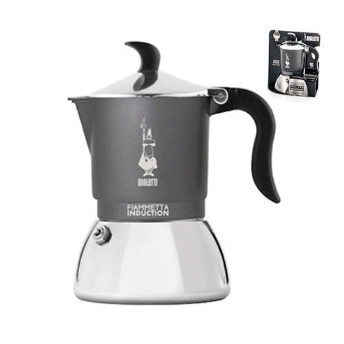 CAFFETTIERA 2 TZ "FIAMMETTA INDUCTION" ANTRACITE BIALETTI