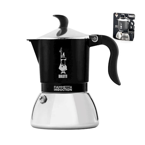 CAFFETTIERA 2 TZ "FIAMMETTA INDUCTION" NERO BIALETTI