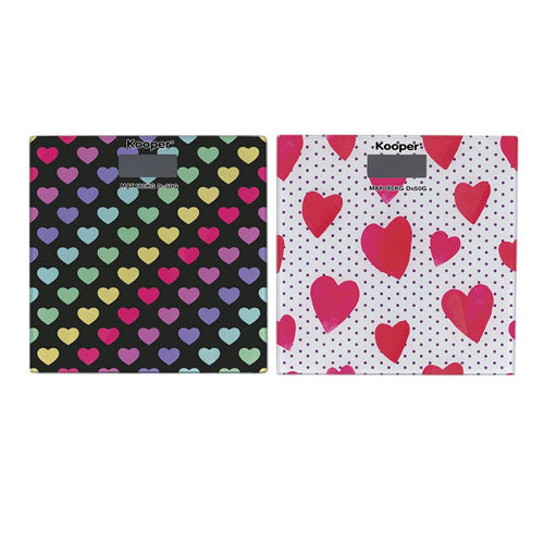 BILANCIA PESA PERSONE DIGITALE "CUORI" 5900248 KOOPER