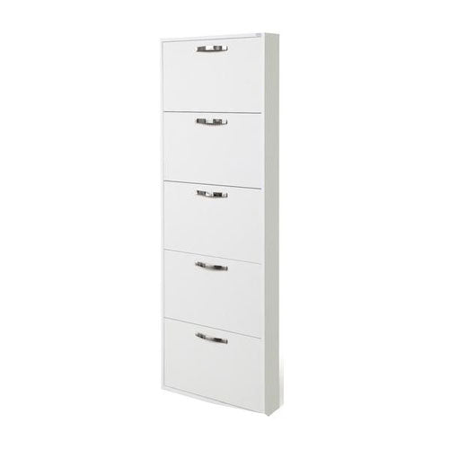 SCARPIERA SERENA 5 RIBALTE BIANCO FRASSINATO LIN #cat