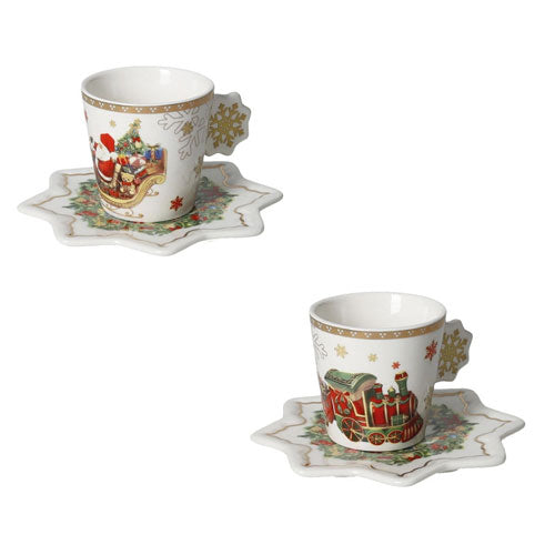 TAZZINA CAFFÈ 2 PZ "CHRISTMAS" 89914 BRANDANI
