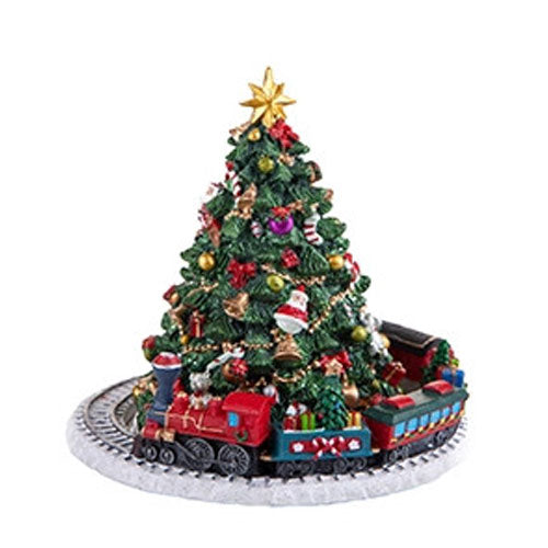 CARILLON ABETE/TRENO C/MUSICA E MOVIMENTO "ADDOBBI&DECORATION" 83686 BRANDANI