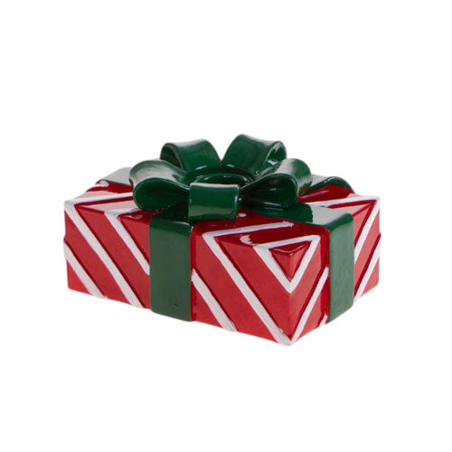 PORTA CANDELA PACCO REGALO 10 CM "ADDOBBI&DECORATION" 80256 BRANDANI