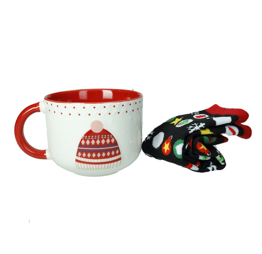 TAZZA COLAZIONE CON CALZINI COTONE "CAPPELLO" 83024 BRANDANI