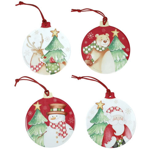 SOTTOBICCHIERI DECORATION 4 PZ TONDO "RACCONTI" 84784 BRANDANI