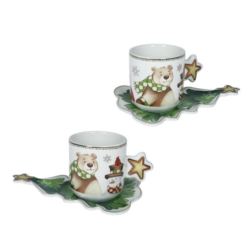 TAZZINA CAFFÈ 2 PZ "RACCONTI" ABETE 84792 BRANDANI