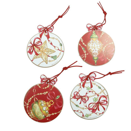 SOTTOBICCHIERI DECORATION GUANTO 4 PZ "GIOCO DI LUCI" 89700 BRANDANI
