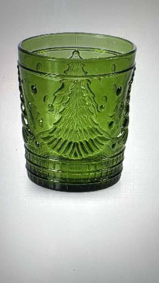 BICCHIERE 6PZ VETRO NATALE VERDE 8,5H10 CC200 8566200