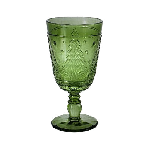CALICE 6PZ VETRO NATALE VERDE 8,5H16 CC260 8566300